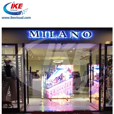 Indoor Billboard LED Screen p3 full color Transparent Glass LED Display
