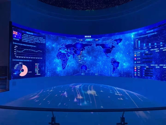 Procesador de vídeo profesional pantalla LED curva IP65 para alquiler al aire libre