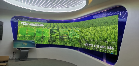 Pantalla de pantalla LED curva flexible para centros comerciales, bares, etc.